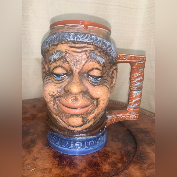 RIP Vietata Mug Stein hand painted Made in Italy Vintage - Picture 1 of 7